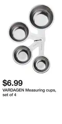IKEA VARDAGEN Measuring cups, set of 4 offer