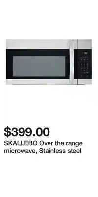 IKEA SKALLEBO Over the range microwave, Stainless steel offer