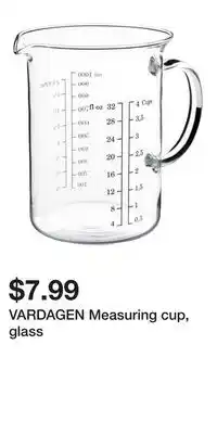 IKEA VARDAGEN Measuring cup, glass offer