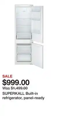 IKEA SUPERKALL Built-in refrigerator, panel-ready offer