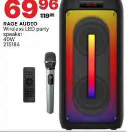 Rossy RAGE AUDIO Wireless LED party speaker offer