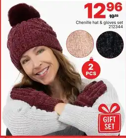 Rossy Chenille hat & gloves set offer