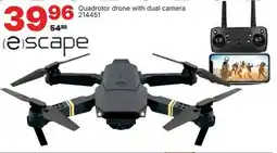 Rossy Escape Quadrotor drone with dual camera offer