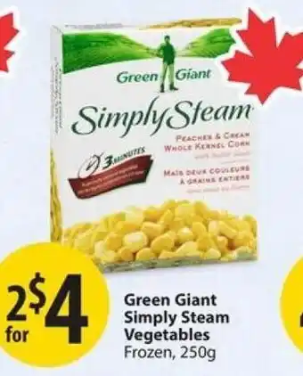 Save on Foods Green Giant Simply Steam Vegetables offer