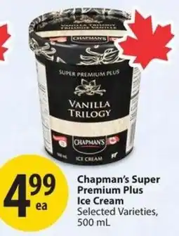 Save on Foods Chapman's Super Premium Plus Ice Cream offer
