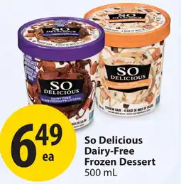 Save on Foods So Delicious Dairy-Free Frozen Dessert offer