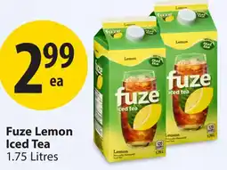 Save on Foods Fuze Lemon Iced Tea offer