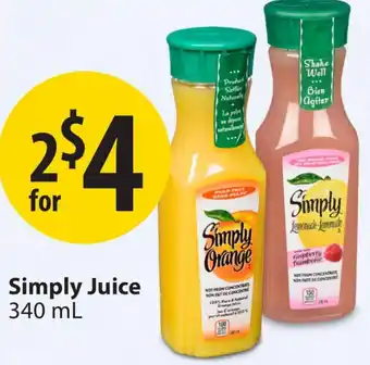 Save on Foods Simply Juice offer