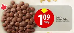 Save on Foods Foley's Melting Wafers offer