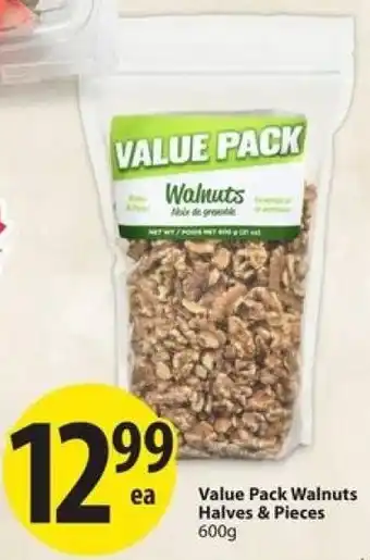 Save on Foods Value Pack Walnuts Halves & Pieces offer