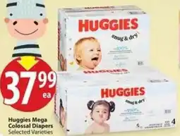 Save on Foods Huggies Mega Colossal Diapers offer