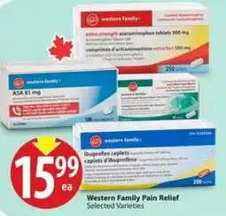Save on Foods Western Family Pain Relief offer