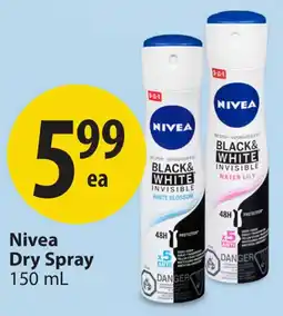 Save on Foods Nivea Dry Spray offer