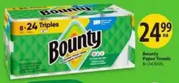 Save on Foods Bounty Paper Towels offer