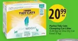 Save on Foods Purina Tidy Cats Clumping Cat Litter offer