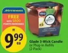 Save on Foods Glade 3-Wick Candle offer