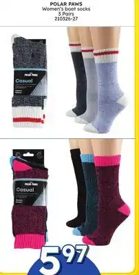 Rossy POLAR PAWS Women's boot socks offer