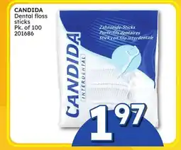 Rossy CANDIDA Dental floss sticks offer