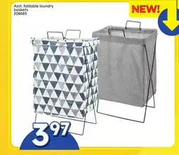 Rossy Asst. foldable laundry baskets offer