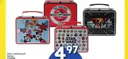 Rossy Asst. metal lunch boxes offer