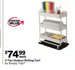 Michaels 3-Tier Hudson Rolling Cart by Simply Tidy offer