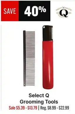 Ren’s Pets Depot Select Q Grooming Tools offer