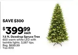 Michaels 7.5 ft. Dewdrop Spruce Tree offer