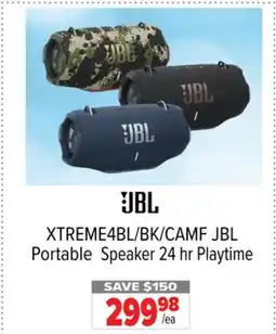 2001 Audio Video XTREME4BL/BK/CAMF JBL Portable Speaker 24 hr Playtime offer