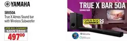 2001 Audio Video SRX50A YAMAHA True X Atmos Sound bar with Wireless Subwoofer offer