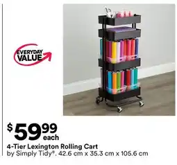 Michaels 4-Tier Lexington Rolling Cart offer