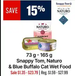Ren’s Pets Depot Snappy Tom, Naturo & Blue Buffalo Cat Wet Food offer