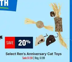 Ren’s Pets Depot Select Ren's Anniversary Cat Toys offer