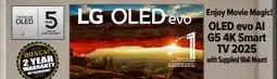 2001 Audio Video OLED55G5 LG 55 OLED evo AI G5 4K Smart TV 2025 offer