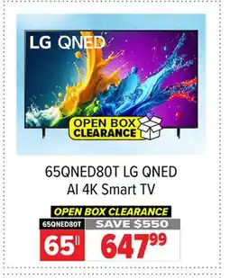 2001 Audio Video 65QNED80T LG QNED AI 4K Smart TV offer