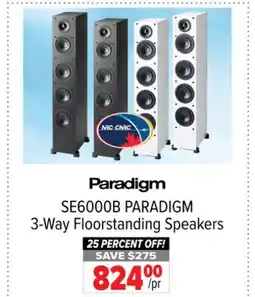 2001 Audio Video SE6000B PARADIGM 3-Way Floorstanding Speakers offer
