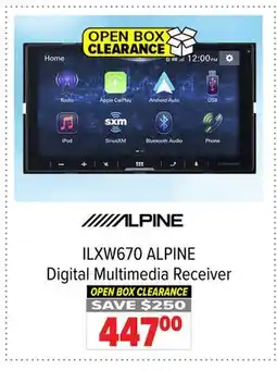 2001 Audio Video ILXW670 ALPINE Digital Multimedia Receiver offer