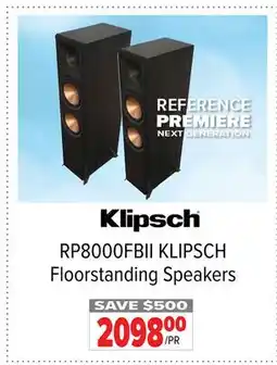 2001 Audio Video RP8000FBII KLIPSCH Floorstanding Speakers offer