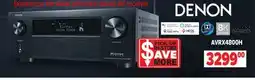 2001 Audio Video AVRX4800H DENON 9.4 Ch 125W 8K AV Receiver With Dolby Atmos DTS:X & Built-in HEOS offer