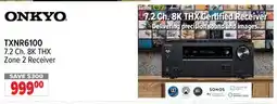2001 Audio Video TXNR6100 ONKYO 7.2 Ch. 8K THX Zone 2 Receiver offer