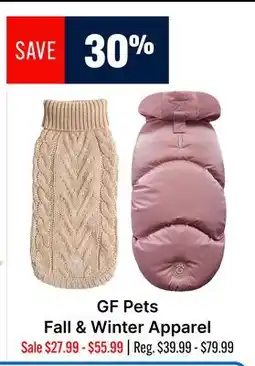 Ren’s Pets Depot GF Pets Fall & Winter Apparel offer