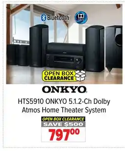 2001 Audio Video HTS5910 ONKYO 5.1. 2-Ch Dolby Atmos Home Theater System offer