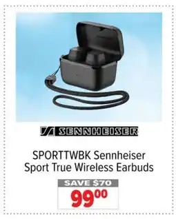 2001 Audio Video SPORTTWBK Sennheiser Sport True Wireless Earbuds offer