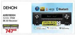 2001 Audio Video AVRX1800H DENON 7.2 Ch. 175W 8K AV Receiver offer