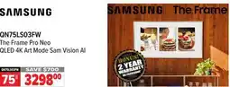 2001 Audio Video QN75LS03FW SAMSUNG 75 The Frame Pro Neo QLED 4K Art Mode Sam Vision AI offer