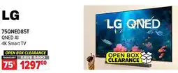 2001 Audio Video 75QNED85T LG 75 QNED AI 4K Smart TV offer