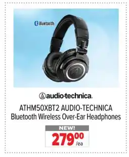2001 Audio Video ATHM50XBT2 AUDIO-TECHNICA Bluetooth Wireless Over-Ear Headphones offer