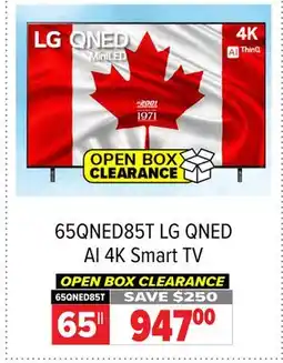 2001 Audio Video 65QNED85T LG 65 QNED AI 4K Smart TV offer