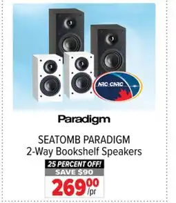 2001 Audio Video SEATOMB Paradigm PARADIGM 2-Way Bookshelf Speakers offer