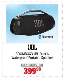 2001 Audio Video BOOMBOX3 JBL Dust & Waterproof Portable Speaker offer