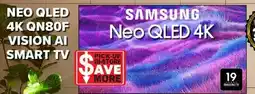 2001 Audio Video QN65QN80F SAMSUNG 65 NEO QLED 4K VISION AI SMART TV offer